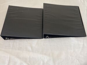 Avery 2 Inch Black 3 Ring Binders Slant D-Ring Lot of 2